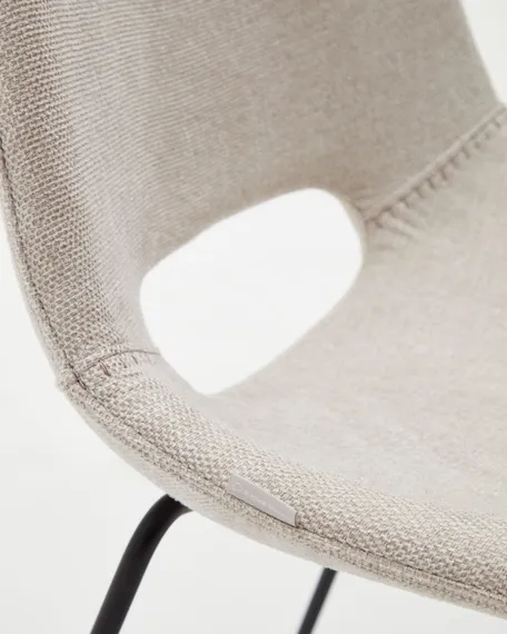 Стул Zahara бежевый с черными ножками