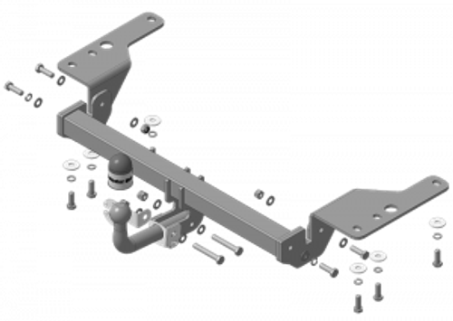 Фаркоп Motodor для Toyota Corolla, седан, кузов E15 2007 - 2013, E16 2013 - 2018 (оцинкованный шар)(паспорт и сертификат в комплекте)(без электрики) 92514-A