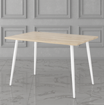 Стол Дебют Браун, Белый/Дуб мадуро