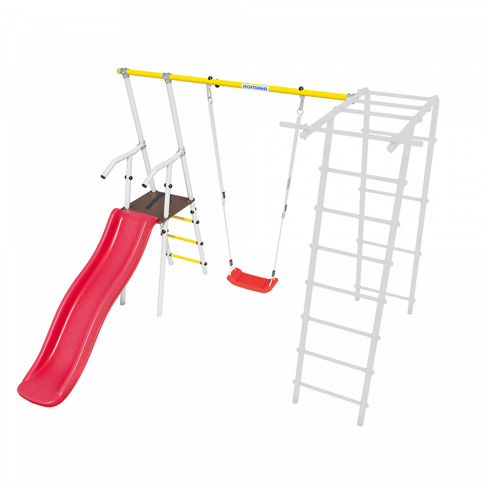 Дополнительный комплект с горкой к дачному комплексу ROMANA *только для высоты балки качелей 2050 мм.