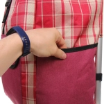 Тележка хозяйственная с сумкой (100*40*35см, колеса 21см,грузоподъемность до50 кг) бордо SYD100B-2