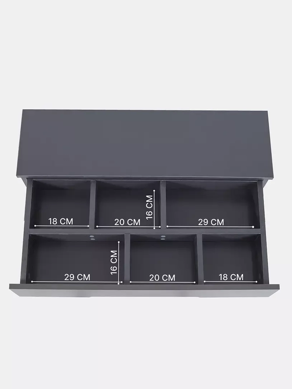 Комод RANT "INDY PRO" с органайзером 80 см. 4 ящика (арт.123) Moon Grey