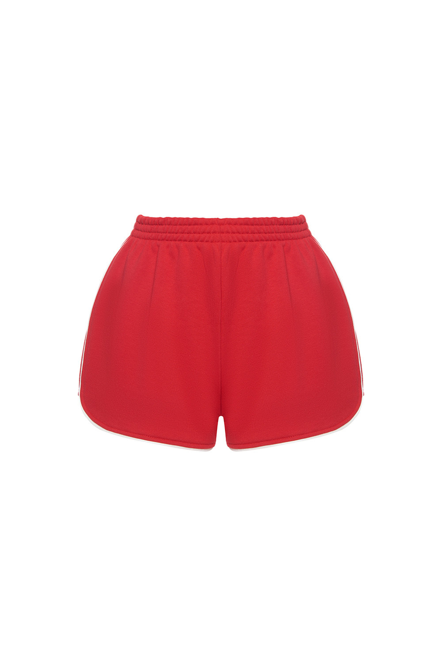 Шорты из футера Красный