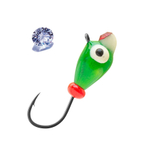 Мормышка вольфрамовая LumiCom КАПЛЯ С УШКОМ (обмазка с камнем малек), 5,0мм, MGd, 10 штук в упаковке