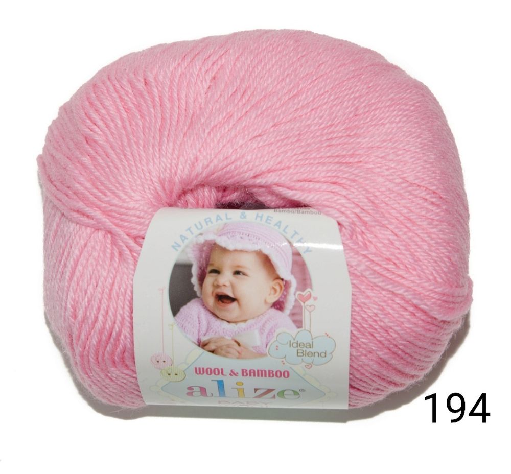 Baby Wool Alize /175м/ 50гр/ 40% шерсть,40% акрил,20% бамбук