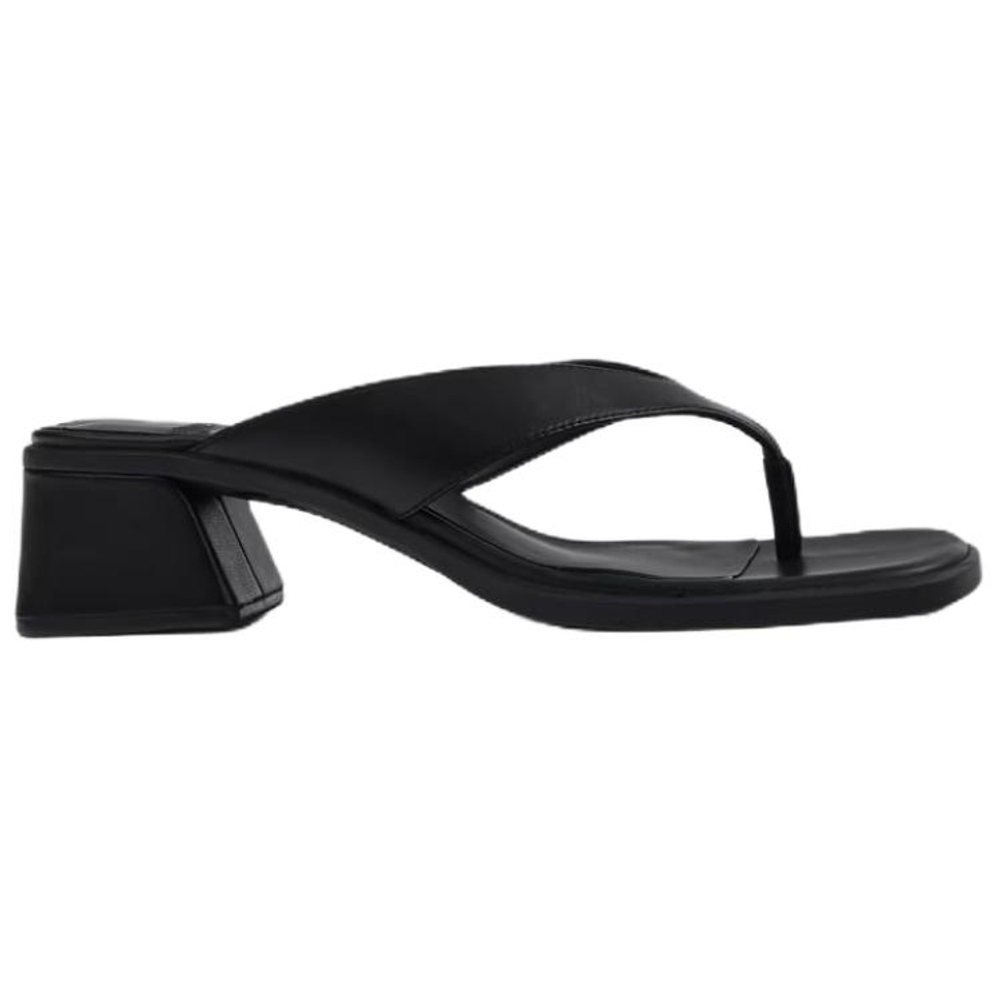 CAMPER Rubber Sole Abrasion Resistant Flip Flops Women"s Black