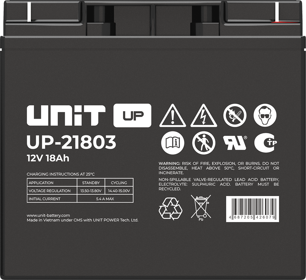 Аккумулятор UNIT UP-21803