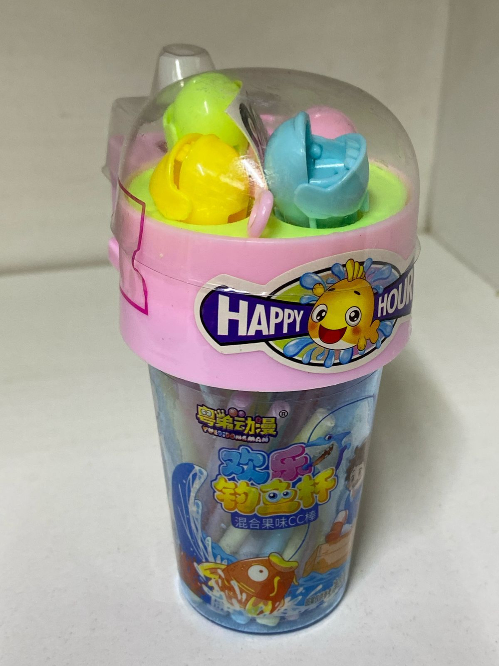 Жевательные конфеты с игрушкой Happy Hour поймай рыбку 25 гр
