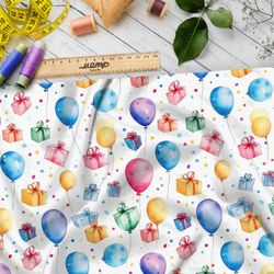 Ткань премиум шифон праздничная фейерия