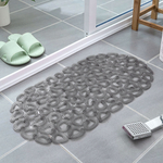 Коврик для ванной 65*35см "Миф" серый