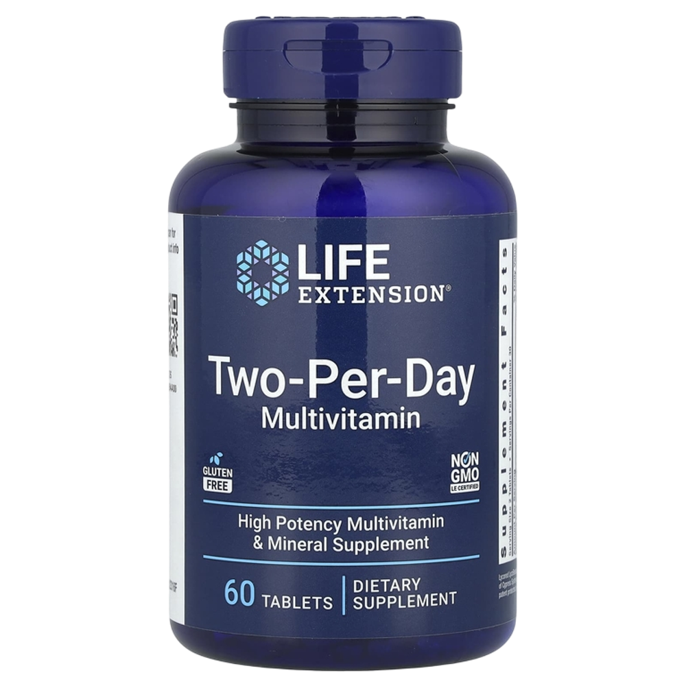 Life Extension Two-Per-Day 60 tablets, Мультивитамины