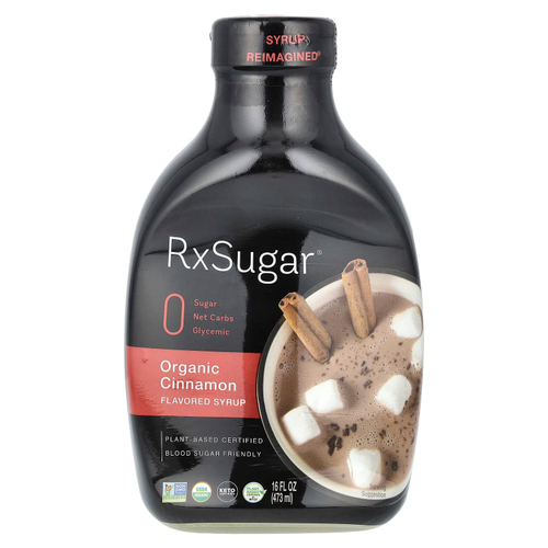 RxSugar, Органический сироп с корицей, 473 мл (16 жидк. унц.)