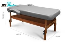 Массажный стол Relax Comfort-М серая кожа (№4)