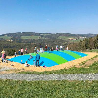 Надувная подушка «Воздушный остров» для установки в грунт, 15×10×2 м