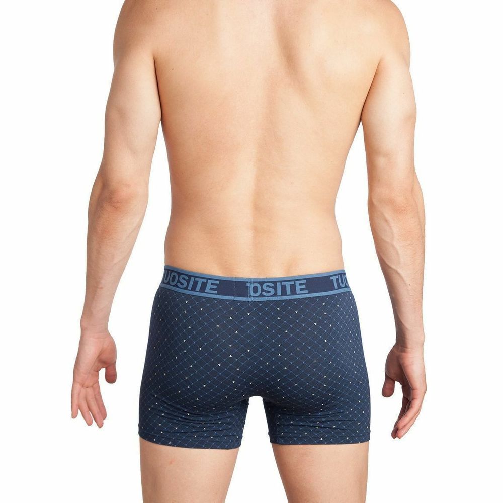 Мужские трусы боксеры удлиненные синие Tuosite TS7822-2