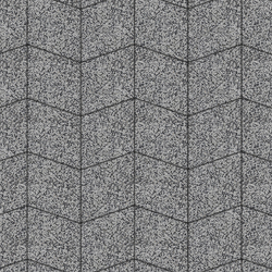 Тротуарная плитка РОМБ - Гранит+ Серый с черным