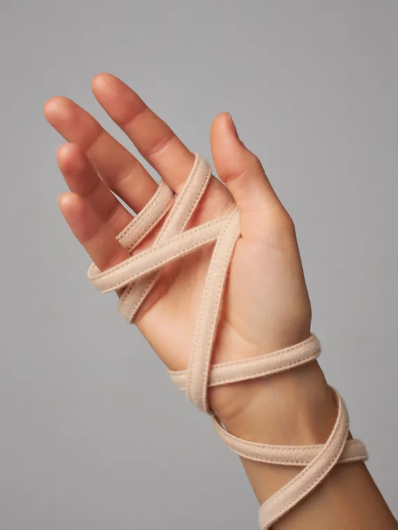 775 Туннельная лента двухшовная 10 мм, бежевый 775