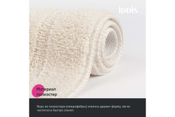 Коврик для ванной комнаты IDDIS с вырезом, 45x45, микрофибра, светло-бежевый PTLT01Mi12