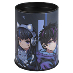 Копилка-подставка для канцелярских принадлежностей Коллекция "КИБЕР АНИМЕ, серый, 1отделение