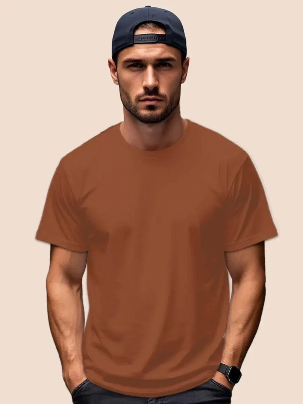 Футболка Взрослая.Премиум однотонная.1 шт