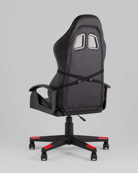 Кресло спортивное TopChairs Warden черно-красный