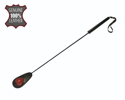 Черно-красный стек с сердцем на хлопушке - 65 см. (Цвет: черный с красным)