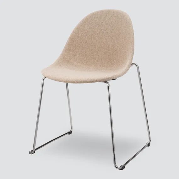 Стул Vid Soft бежевый, ножки хром