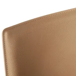 Стул Rolf из фактурной кожи цвета мокко