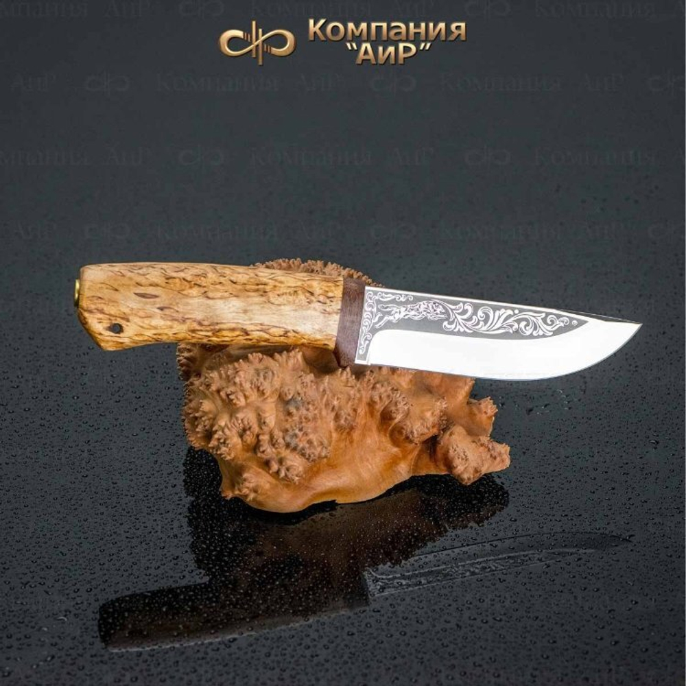 Нож АиР Клычок-2 95х18 карельская береза