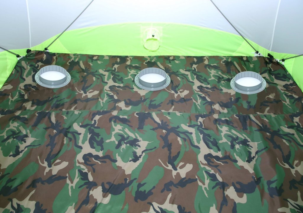 Пол утепленный ЛОТОС Куб 210х210 ПУ4000 с отверстиями под лунки