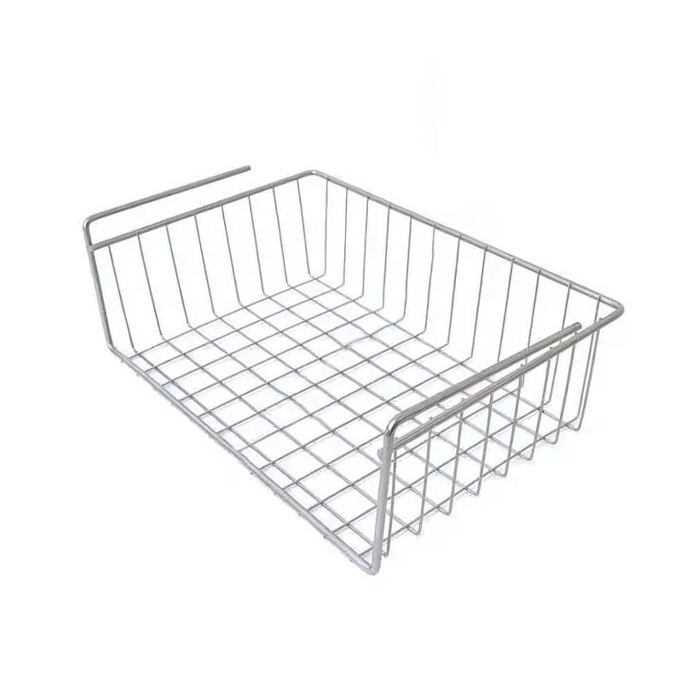 Корзина сетчатая навесная 400*260*110 мм, на полку 16 мм, оцинк