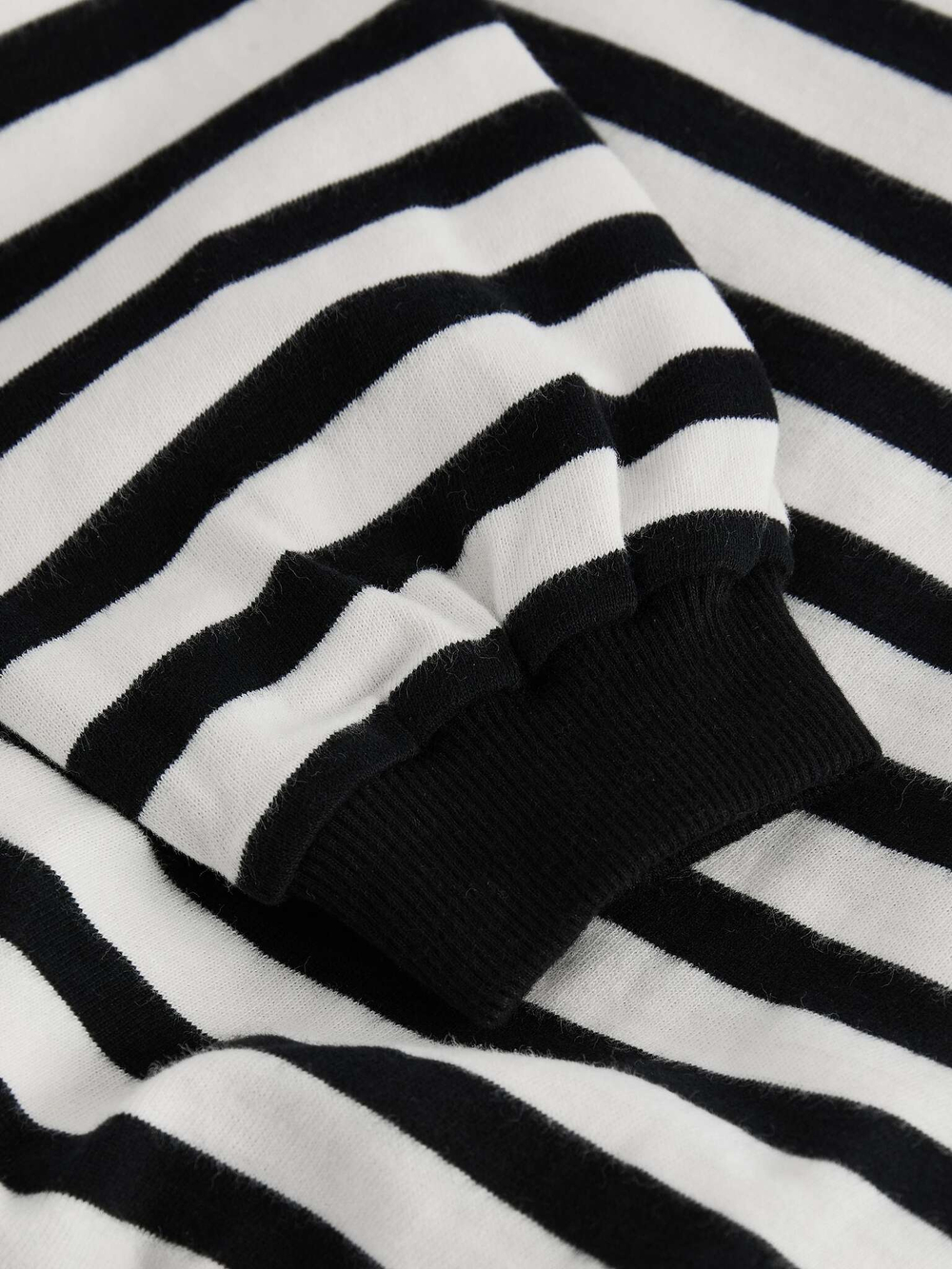 Толстовка укороченная для девочки Next N90-183, Черный, Белый