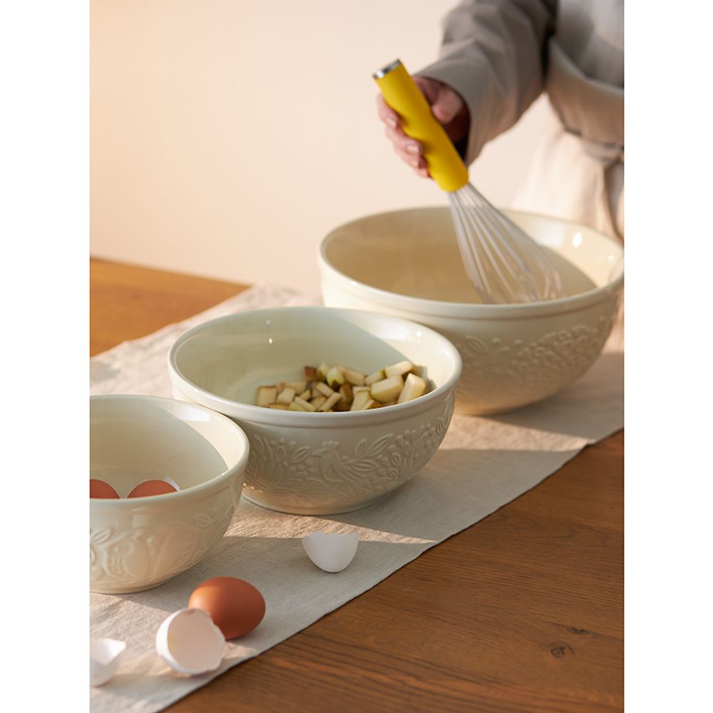 Миска для смешивания Birds of Paradise, 2,6 л, кремовая