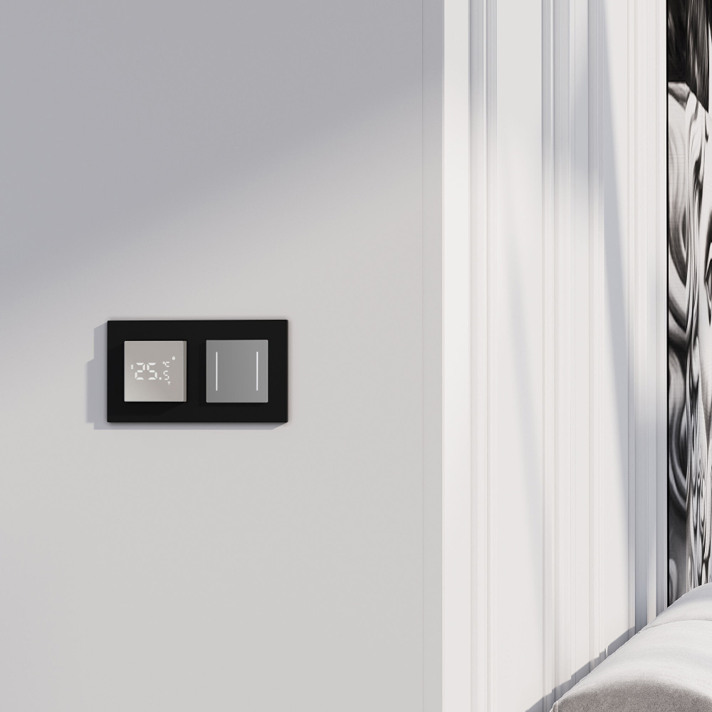 Умный сенсорный терморегулятор для теплого пола (дымчатый)