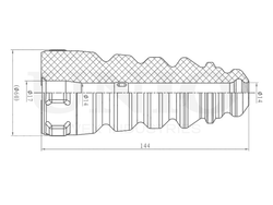 Отбойник заднего амортизатора UNIO DUC-40025