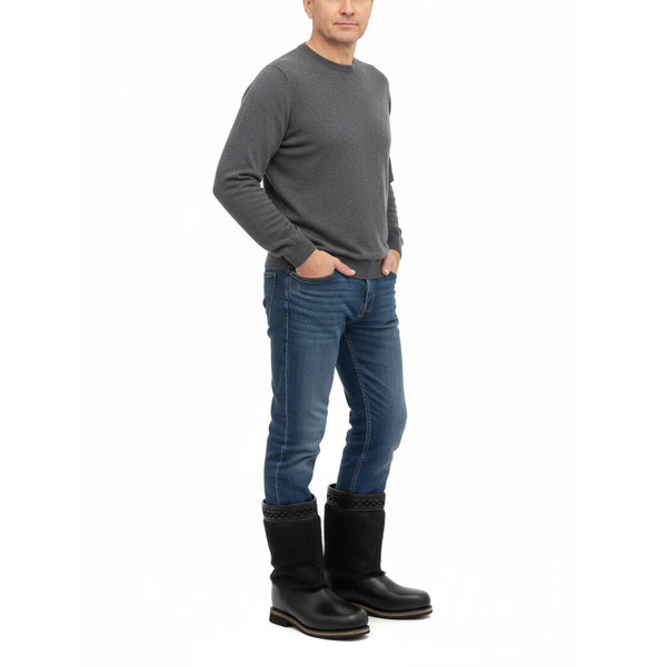 Унты мужские из меха нерпы и кожи теленка