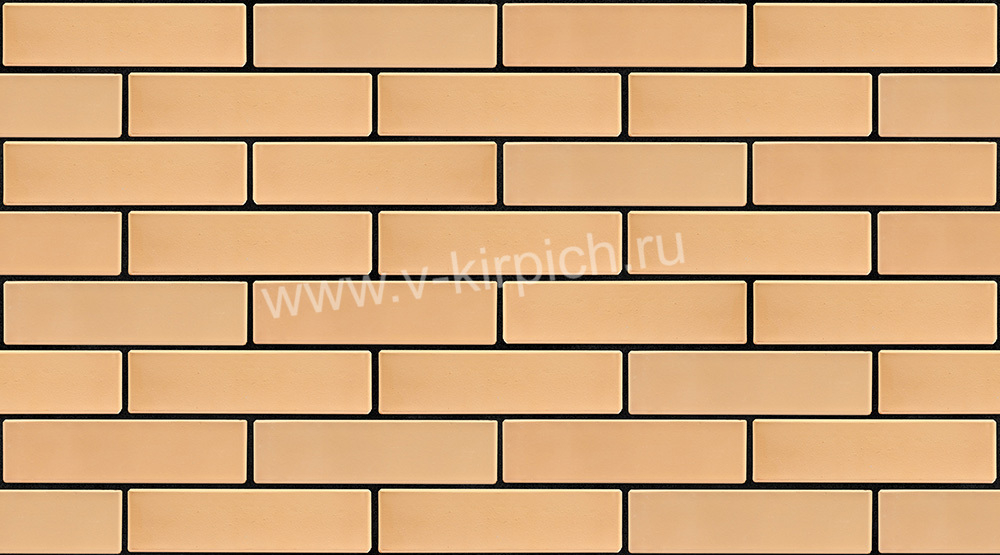 Кирпич лицевой Воротынский одинарный соломенный, гладкий