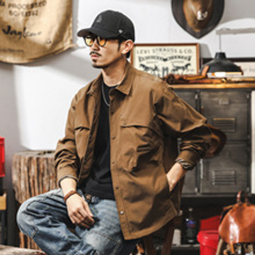 Куртка лёгкая мужская весна в Американском стиле от Jerryeno