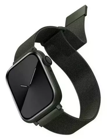 Ремешок Uniq для Apple Watch 45/44/42мм Dante Strap Mesh Steel для Apple Watch Green (Зелёный)