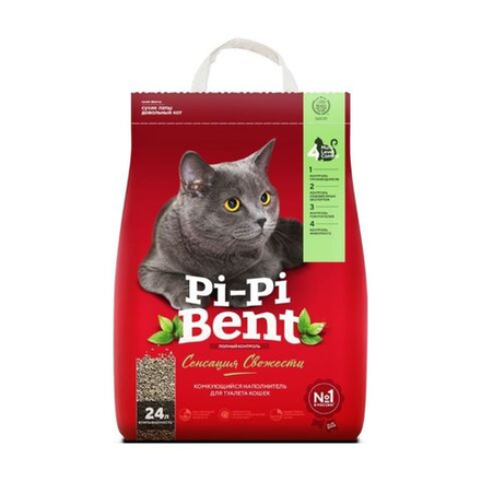 PI-PI-BENT "Сенсация свежести" комкующийся наполнитель - 10 кг