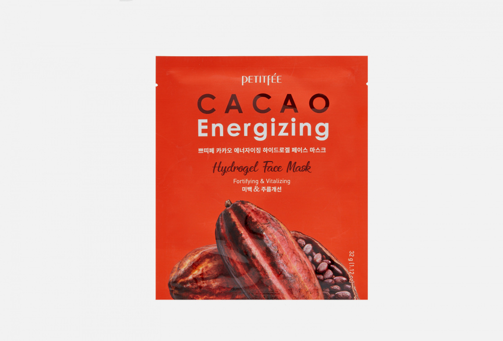 Petiffee Cacao Energizing Hydrogel Face Mask Разглаживающая гидрогелевая маска для лица с экстрактом какао