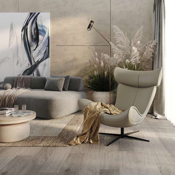 Кресло Toro, бежевая экокожа