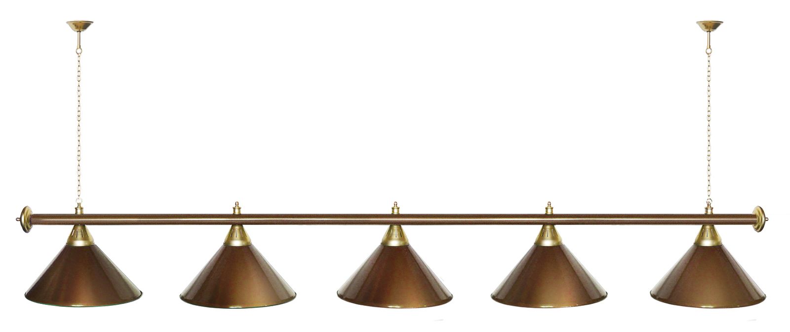 Лампа STARTBILLIARDS 5 пл. (плафоны золотые,штанга золотая,фурнитура золото) фото №74