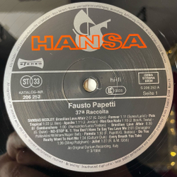 Винтажная виниловая пластинка LP Fausto Papetti Фаусто Папетти No Stop 37a Raccolta (Germany 1984)
