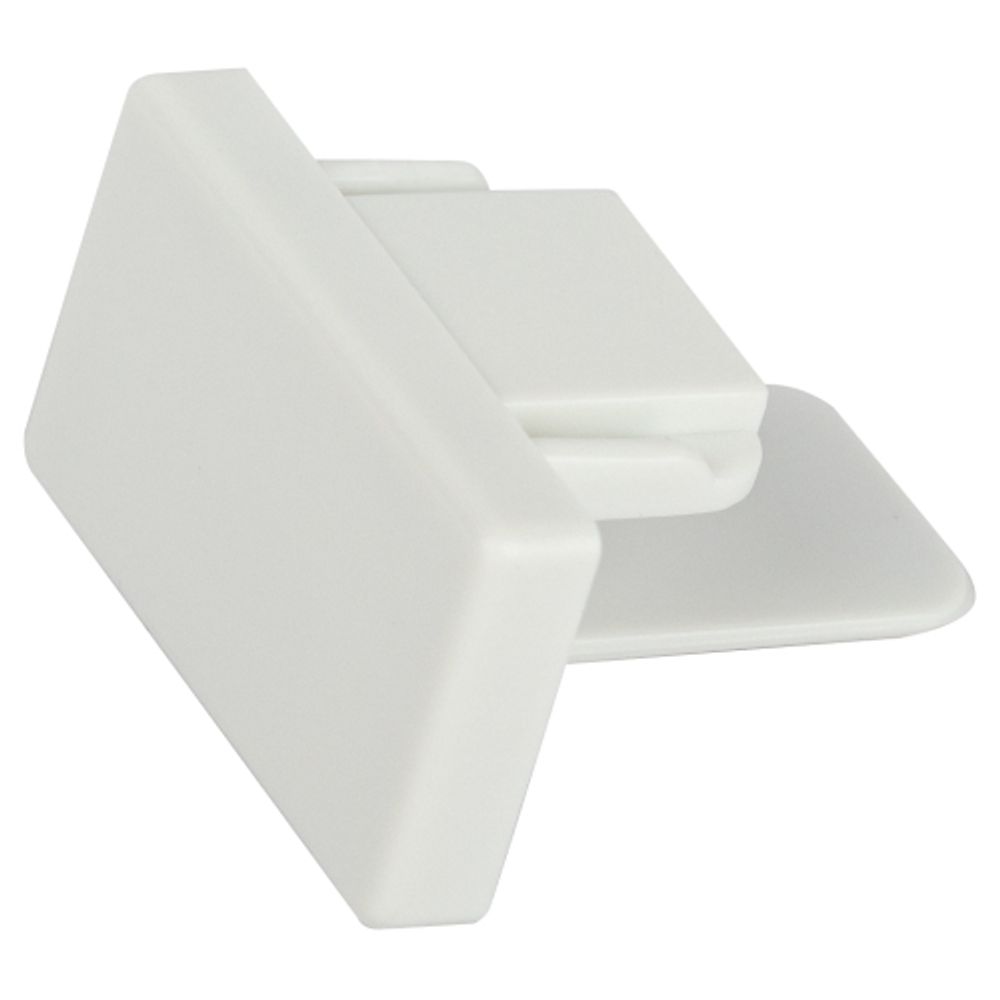 Заглушка ЭРА TR-1PA-EC WH для однофазного шинопровода пластиковая белый | Однофазный шинопровод и аксессуары