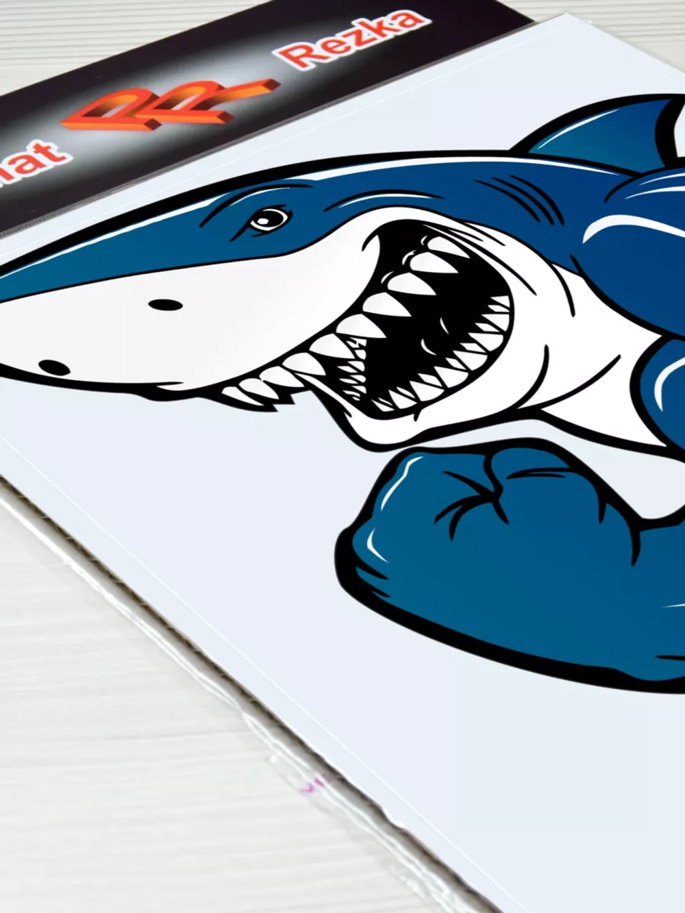 Наклейка - Акула качок
