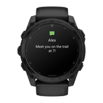 Спортивные часы Garmin tactix 8, 51 мм, AMOLED, силиконовый ремешок чёрный/«серая галька» Безель из титана, AMOLED-дисплей с сапфировым стеклом. Ремешок с классической застёжкой — на запястье обхватом 127–210 мм