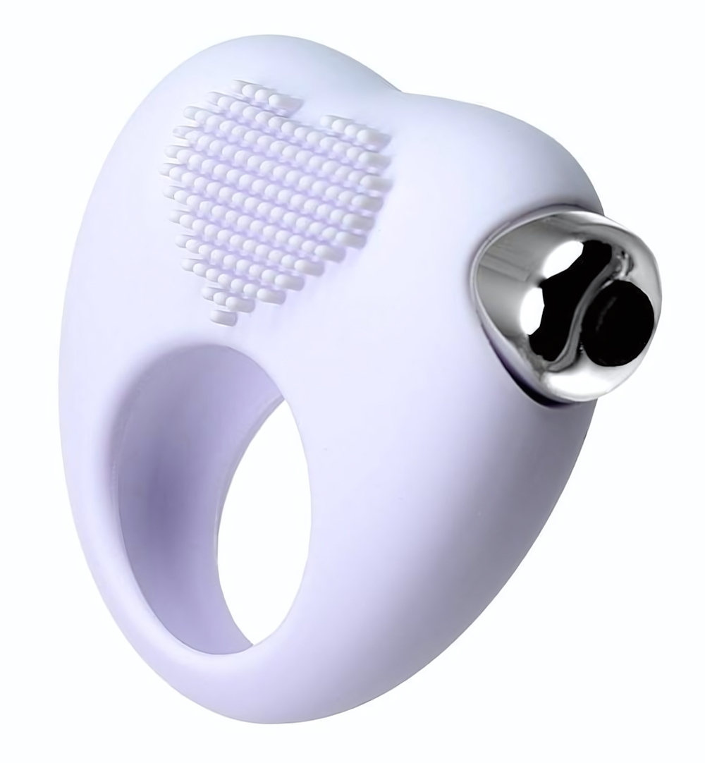 Белое виброкольцо для продления полового акта JOS MOYS (Цвет: белый)