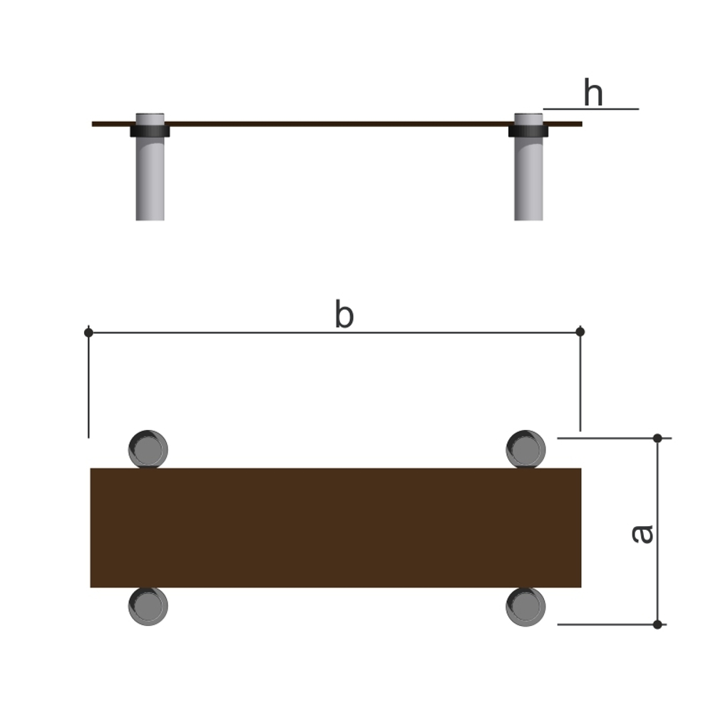 Скамейка горизонтальная Romana 501.19.01