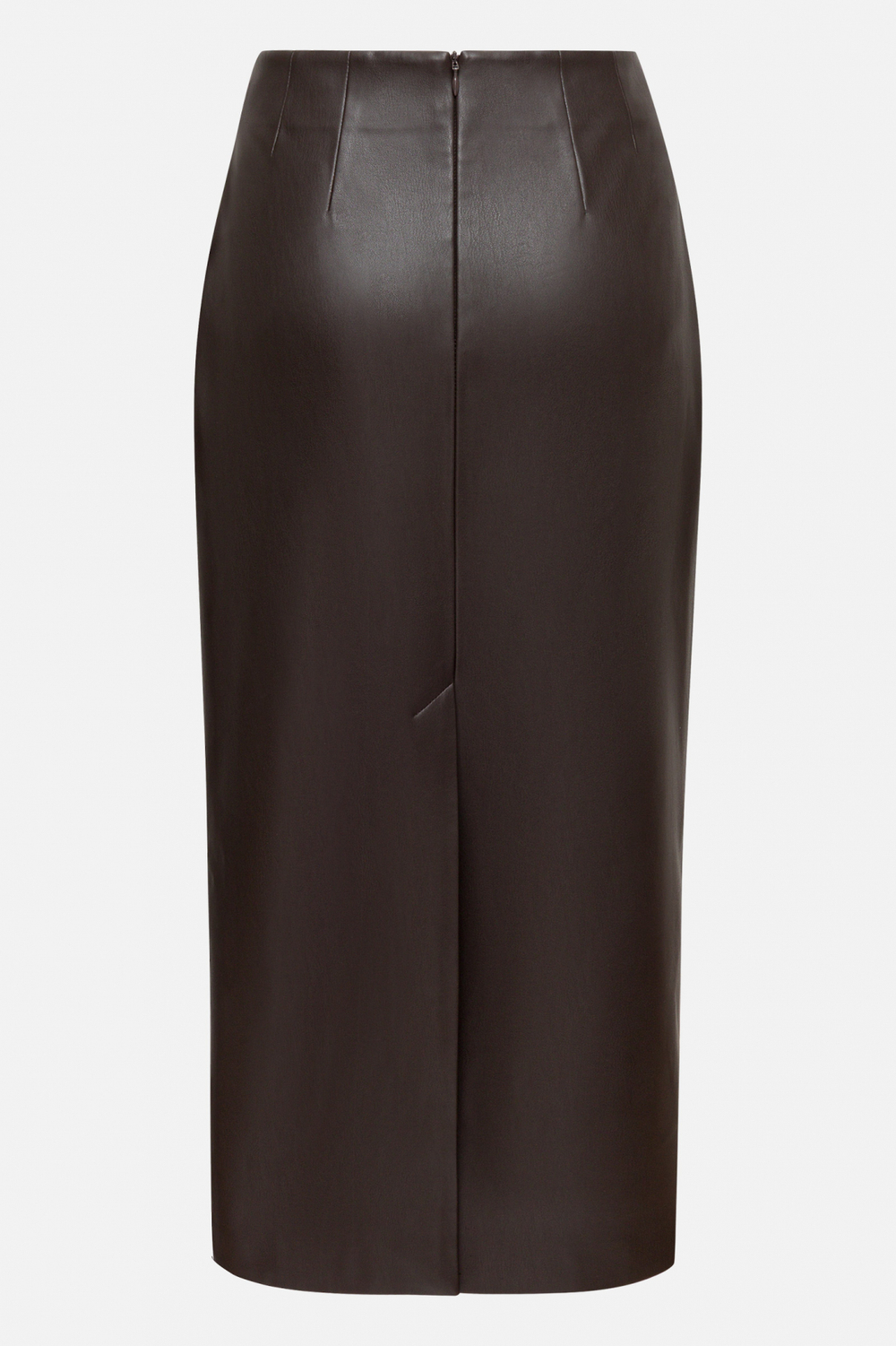 Юбка миди из экокожи